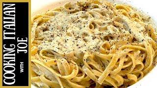 Fettuccine with Blue Cheese Pasta Sauce  Cooking Italian with Joe [upl. by Nuaj]