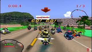 JET MOTO  GAMEPLAY PS1 [upl. by Ellerred]