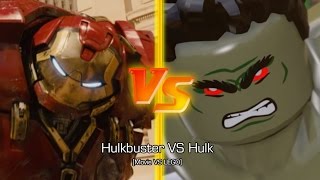 PS4 Hulkbuster VS Hulk Movie VS LEGO [upl. by Allisan]