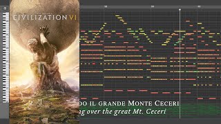 MIDI Scroll Sogno di Volare Civilization VI Main Menu [upl. by Ahsilef732]