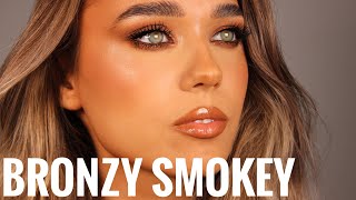 Easy Bronzy Smokey Eyes Makeup Tutorial  Claudia Neacsu [upl. by Hermes]