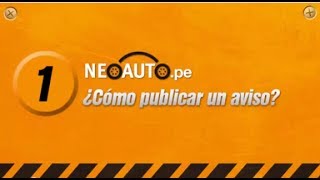 ¿Cómo publicar tu anuncio en NeoAuto [upl. by Gerlac608]