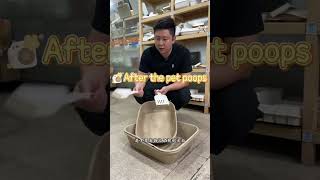 Biodegradable pulp cat litter shovel China manufacturersmoldedpulppackagingbiodegradablepackaging [upl. by Nnylrebma]