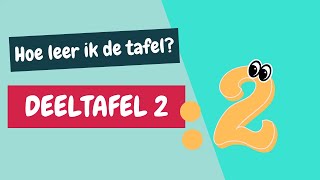 HOE LEER IK DE DEELTAFEL VAN 2  TAFELS OEFENEN [upl. by Obrien]