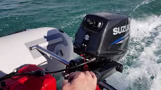 Onboard Takacat LX 420  15hp Suzuki [upl. by Frick182]