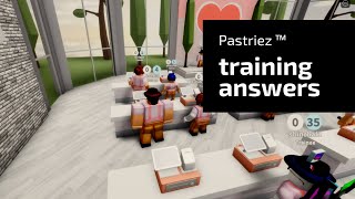 Pastriez Bakery Cashier Training Answers 2021  How to PASS your TRAINING ROBLOX [upl. by Notniw]