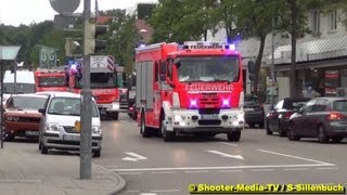 A  VIEL PRESSLUFT  VIEL FEUERWEHR mit Löschzug  1A RETTUNGSGASSE  SILLENBUCH  LED [upl. by Llednav]