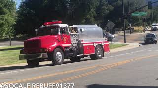 VCFD LACoFD LAFD and CalFire responding to a brush fire [upl. by Terr]