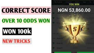 Sportybet Instant Virtual Correct Score Tricks  10 odds Won ✅ [upl. by Drofnats]