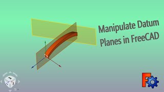 FreeCAD Tutorial How to use Datum Planes to make you life easy when building 3D models [upl. by Koziel]