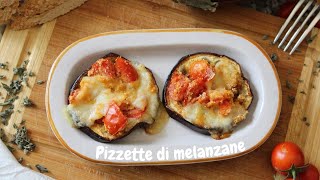 MELANZANE AL FORNO GUSTOSISSIME ricetta facile e veloce  Pizzette di melanzane al forno 9 [upl. by Tenaej]