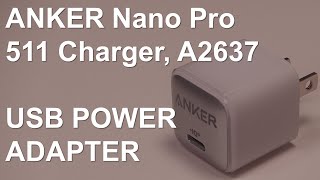 Anker Nano Pro 20W USBC Charger Review [upl. by Htnamas]