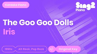 The Goo Goo Dolls  Iris Piano Karaoke [upl. by Ecirtak]