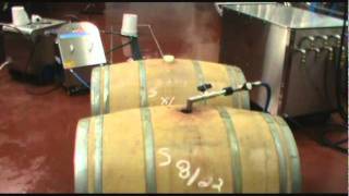 vaporizzare barriques  steaming wine barrels [upl. by Persons]