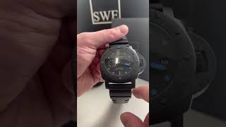 Panerai Luminor Submersible Carbotech Mens Watch PAM00960 Review  SwissWatchExpo [upl. by Anayet]