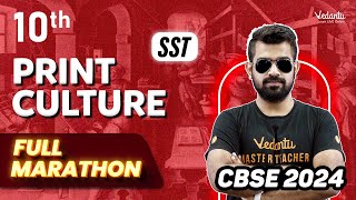 Print Culture Ultimate Marathon  Class 10 SST  CBSE 2024  Shimon sir [upl. by Ylluz]