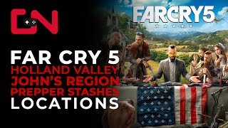 Far Cry 5 All Prepper Stashes in Holland Valley Johns Region [upl. by Aldwon605]