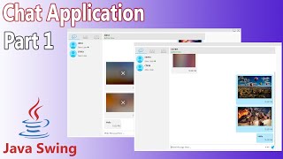 Java  Chat Application  Part 1 [upl. by Hnah]