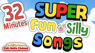 32 MINUTES of Super FUN n SILLY Songs  Jack Hartmann [upl. by Dulciana707]