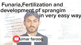 FunariaFertilization Sporangiumits development by Umar Farooq [upl. by Signe]