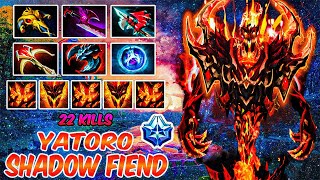 Yatoro Shadow Fiend Gameplay With 22 Kills  Dota 2 Pro Gameplay [upl. by Nomelihp]