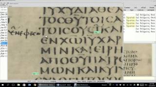 Reading Ephesians 11 in Sinaiticus Alexandrinus and Vaticanus Using BibleWorks 10 [upl. by Koeppel]