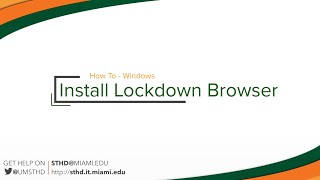 Install LockDown Browser for Windows Devices  Students DIY [upl. by Arley]