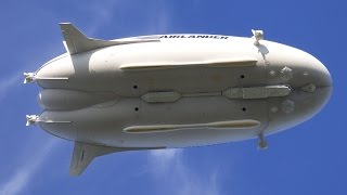 Airlander 10 takeoff amp landing 10 May 2017 [upl. by Hey]