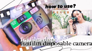 FUJIFILM DISPOSABLE FILM CAMERA beginner friendly amp affordable  review amp how to use  Philippines [upl. by Annohsat848]