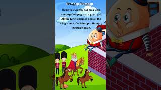 Humpty Dumpty Nursery Rhyme  Kids Videos For Kids TV [upl. by Kory]