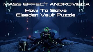 Elaaden Vault Decryption Puzzle Mass Effect Andromeda [upl. by Etnwahs]