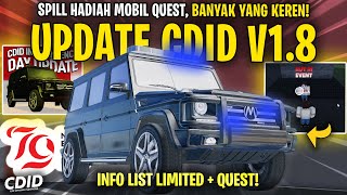 REVIEW LIST MOBIL LIMITED BARU DAN QUEST BARU DI UPDATE CDID V18  Car Driving Indonesia Roblox [upl. by Gaither]