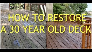 How to Restore a 30 Year Old Deck [upl. by Mercie]