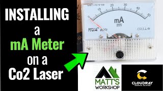 mA  MILLIAMP METER INSTALL  CNC Co2 Laser Engraving  Cutting Machine  How to install ammeter [upl. by Htiekal]