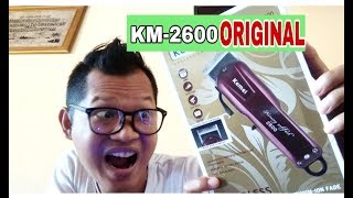 Review KEMEI  KM2600 ORIGINAL [upl. by Patt889]