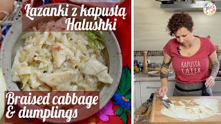 Halushki  Braised Cabbage amp Dumplings  Łazanki  Polish recipes [upl. by Lladnyk]