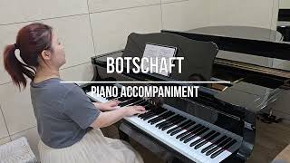 Botschaft Brahms  Piano Accompaniment [upl. by Lewendal]