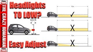 How to Adjust Align and Aim Headlights quotPERFECTLYquot [upl. by Imyaj497]