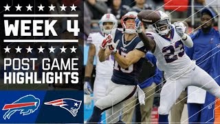 Bills vs Patriots  NFL Week 4 Game Highlights [upl. by Eehc]