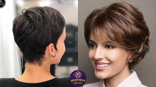 10 TENDÊNCIAS CORTE DE CABELO PARA MULHERES 40 50 70 ANOS CABELO CURTO MODERNO [upl. by Dreda]