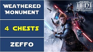 Zeffo Weathered Monument  All Chests Locations  Star Wars Jedi Fallen Order [upl. by Aznecniv]