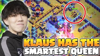 Klaus has SMARTEST Queen Ive seen all year Clash of Clans [upl. by Almita]