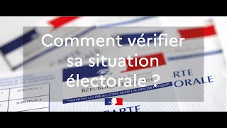 Tutoriel  comment vérifier sa situation électorale [upl. by Enihpets]