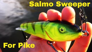 Salmo Sweeper for pike  lure fishing for pike in winter A must have fishing lure [upl. by Fagan]