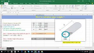 How to calculate pipe weight [upl. by Yeniffit988]