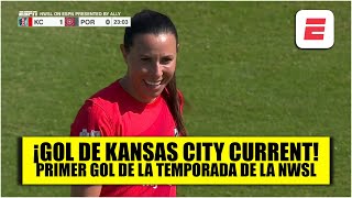 GOL HISTÓRICO Vanessa DiBernardo anota el PRIMER GOL en la HISTORIA del estadio CPKC  NWSL [upl. by Rask344]