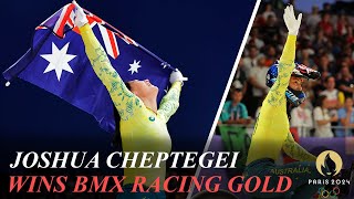 Saya Sakakibara Wins BMX Racing Gold for Australia  Paris Olympics 2024 [upl. by Mudenihc]