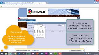 Tutorial Web  Solicitud de Vacaciones  CHILE [upl. by Trinidad]