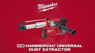 Milwaukee® M12™ HAMMERVAC™ Universal Dust Extractor [upl. by Eednil512]