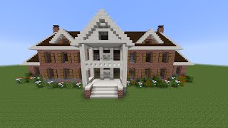 Como Hacer Mansion Clasica De Ladrillo en Minecraft PT1 [upl. by Yltnerb]